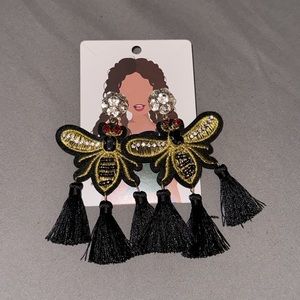 Bee Tassel Earrings